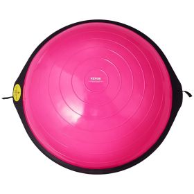 VEVOR Half Exercise Ball Trainer, 26 inch Balance Ball Trainer, 1500lbs Capacity Stability Ball, Yoga Ball with Resistance Bands & Foot Pump